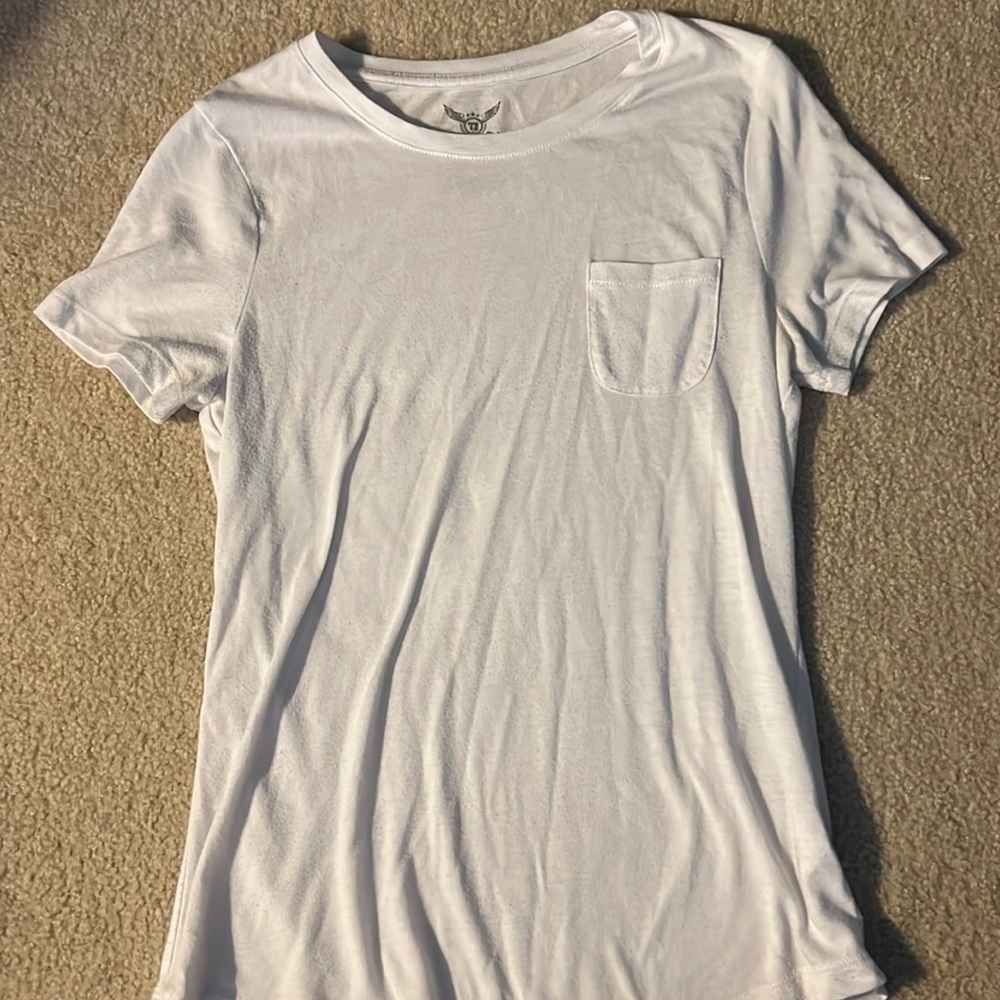 Casual white t-shirt